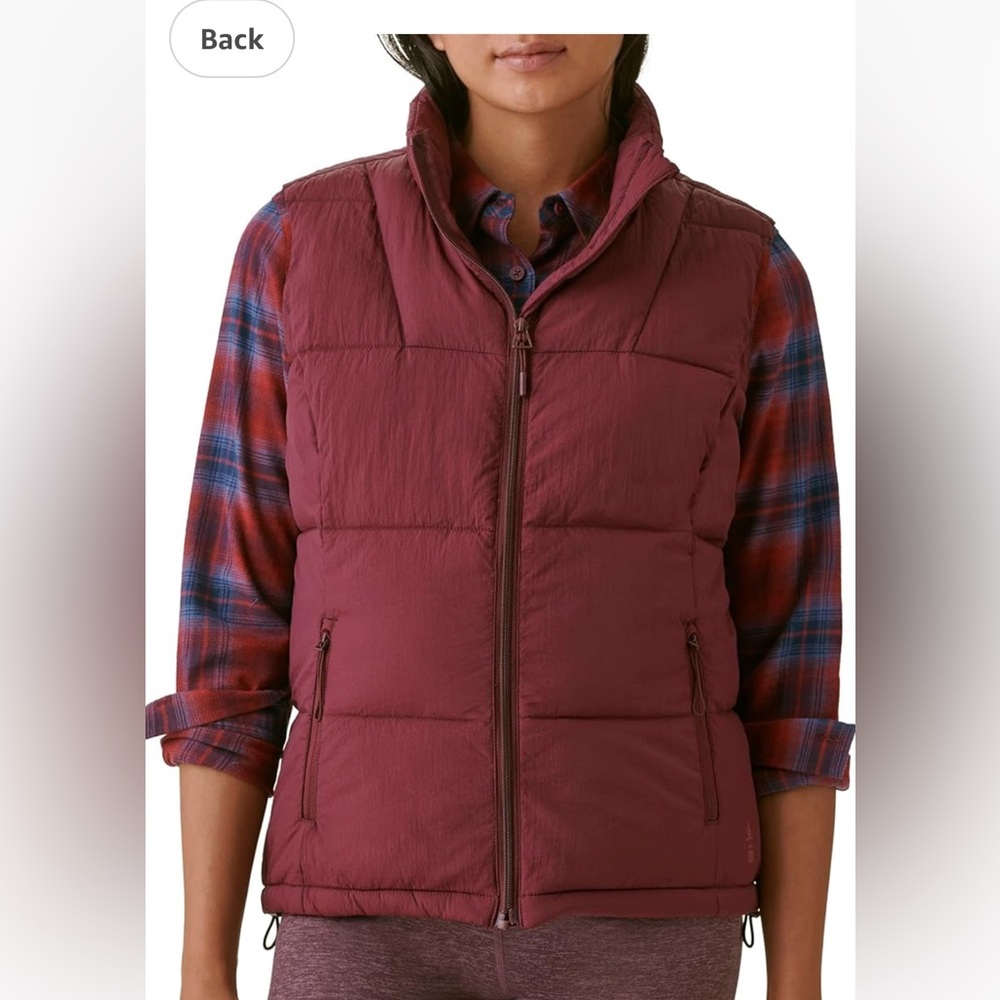 NWT BASS OUTDOOR Women’s Puffer Vest Quilted FIG Large